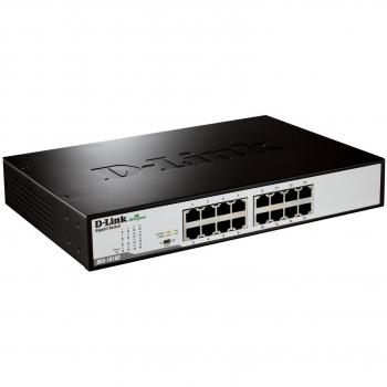 D-Link 16-Port Gigabit Unmanaged Desktop Switch DGS-1016DE (Fanless)