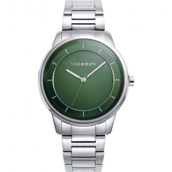 Reloj Viceroy Air 401389-66 Hombre - Acero inoxidable, esfera verde, resistente al agua