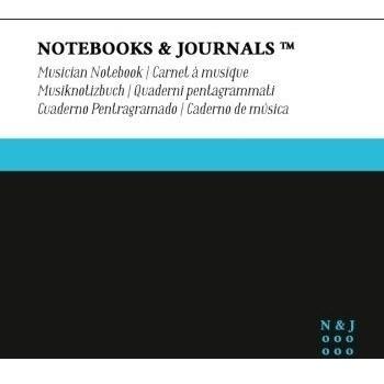 Cuaderno de Música Notebooks & Journals, Extra Large, Negro, Tapa Blanda: