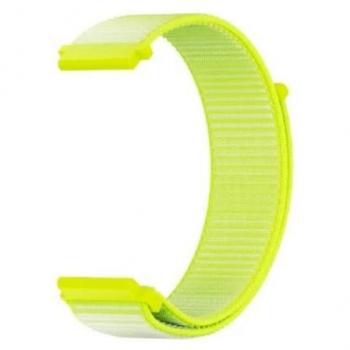 SaveFamily Correa de tela fluor amarilla para SaveWatch+