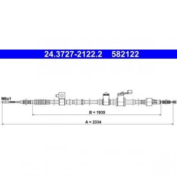 Cable de freno de mano ATE 24.3727-2122.2