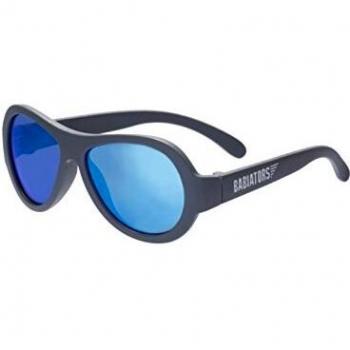 babi ators Niños Original Aviators UV Gafas de Sol, Infantil, BAB-037/ONESIZE, Acero Azul, 3-5 Años