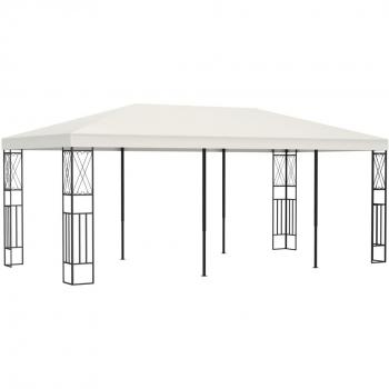 vidaXL Gazebo 3x6 m Cream Fabric