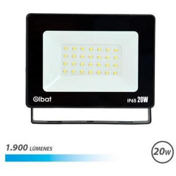 Foco LED Elbat 20W - 1900 Lúmenes - Luz Fría 6500K - Vida Útil 30,000-50,000 Horas - Ángulo de Iluminación 120
