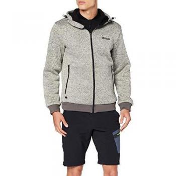 Regatta Mens Wynton Full Zip Pile Bonded Poly Hooded Fleece Jacket