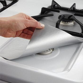 Cubiertas Protectores Reutilizables de Fibra de Vidrio para Estufas - 2 Piezas, Hojas Aislantes para Hornos y Cocinas Gas L4