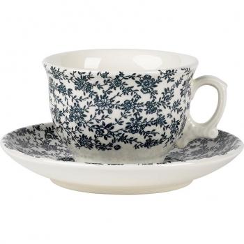 Taza de desayuno con plato Laberinto La Cartuja de Sevilla