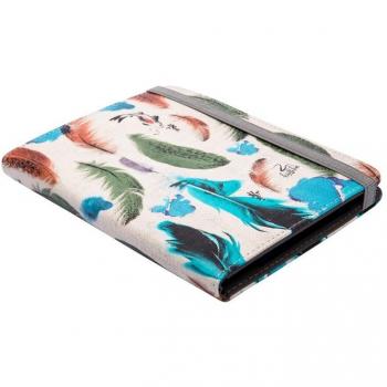 Funda universal silver ht libro electronico feathers
