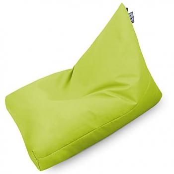 Puff Pirámide XL Polipiel Verde Interior HAPPERS - Cómodo, Ligero y Resistente