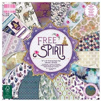 First Edition FEPAD212 FSC 12x12 Paper Spirit-48 Sheet Pad, 200gsm Heavyweight Cardstock, Acid & Lignin Free, Soy Inks-for Card Making, Scrapbooking, Home Decor & Papercraft, Multicolour, 12x12