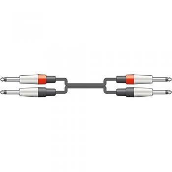 Classic 3m Dual 6.3mm Mono Jack Audio Cable