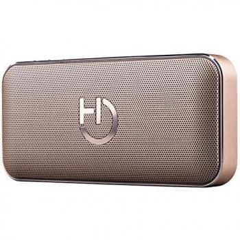Altavoz Dorado Hiditec Harum con Bluetooth 4.1, Potencia de 10W RMS, Lector MicroSD y Batería de 2200mAh con Función Powerbank y Manos Libres