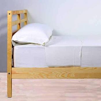 Don Algodón Juego de Sábanas, Blanco, 135 Cm.