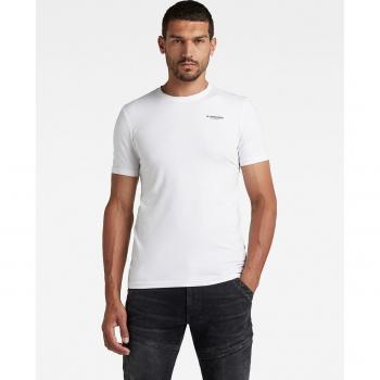 G-Star Raw - Camiseta de hombre de algodón ecológico con manga corta y corte ajustado