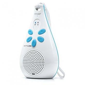 Muse M-320 - Altavoz con Bluetooth, resistente al agua, color blanco