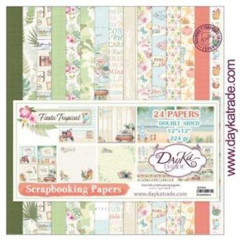 Papel scrap Dayka 30,5x30,5 Fiesta Tropical