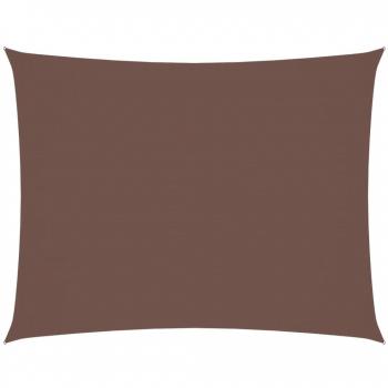 Toldo de vela rectangular tela Oxford 4x5 m Color Antracita, Beige, Crema, Marrón