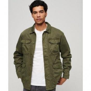 Chaqueta Militar Ligera Bordada M65 verde