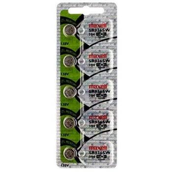 Maxell SR936 SW - 394 - Batería de Óxido de Plata 1.55V - PACK DE 10 UNIDADES