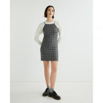 Noisy May - Vestido corto de tirantes con diseño moderno, ajuste cómodo, tejido ligero, tirantes ajustables y estampado versátil