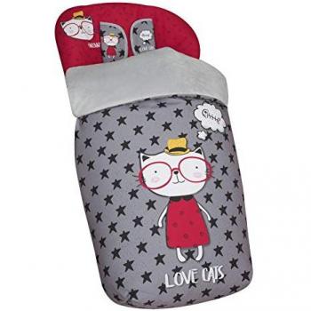 Babyline Love Cats - Saco de Silla con medidas universales