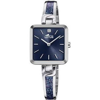 LOTUS Reloj Modelo 18725/3 de la colección Bliss, Caja de 27,50/26,00 mm Correa Acero Azul para señora