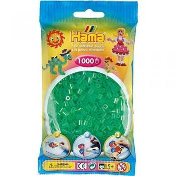 Bolsa Hama 1000 Piezas Midi Color Verde Translúcido