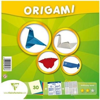 Clairefontaine – Papel Touch Nivel Intermedio Origami Kit, multicolor, 20 x 20 cm, hojas de 30
