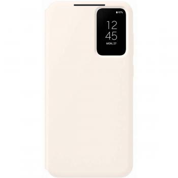 Samsung Galaxy S23 Plus Smart View Wallet Cover Cream 6.6 Folio Case