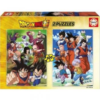 Puzzle 2x500 Piezas Dragon Ball