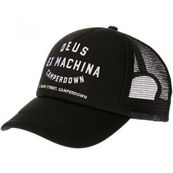 Deus Ex Machina Milano Address Black Trucker Cap One Size Unisex