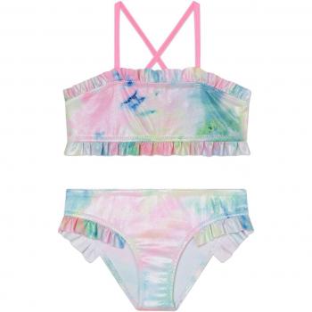 Bikini de niña multicolor con mini volantes Billieblush U20056