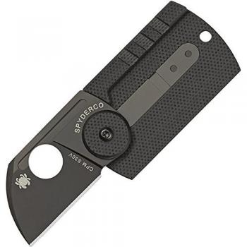 Spyderco SC188CFBBKP Cuchillo tascabile,Unisex - Adulto, Negro, un tamaño