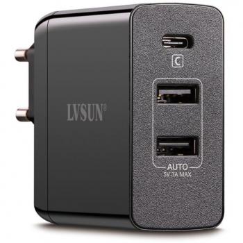 LVSUN Travel LS-QW45-PD - Cargador USB
