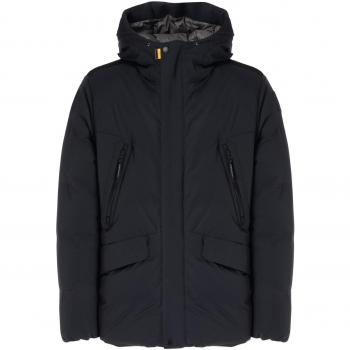Parajumpers Kazu Black Nylon Down Jacket for Men, Size XL