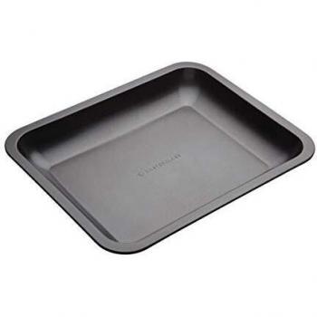 Bandeja para Asar Antiadherente Inclinada de Acero al Carbono 33 x 25.5 cm Sin PFOA