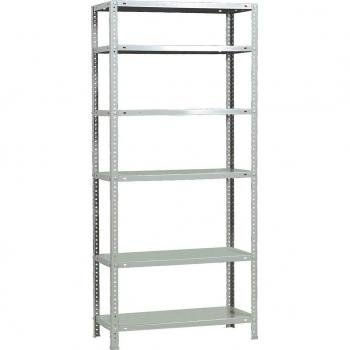 Simon Classic - Estantería metálica de almacenaje de acero, 2000x900x500 mm, 6 baldas, blanco