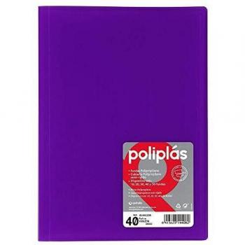 Grafoplas 1155707 - Carpeta de 40 fundas, color violeta