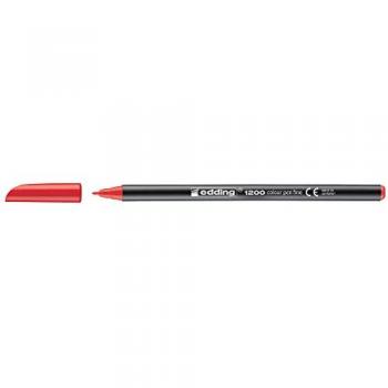 Rotulador Edding 1200 rojo punta fibra redonda 0.5 mm