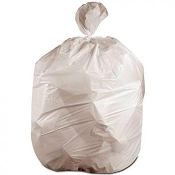 Waste Can Liners, 8-10gal, 24 x 23, 0.4mil, White, 25 Bags/Roll, 20 Rolls/Carton