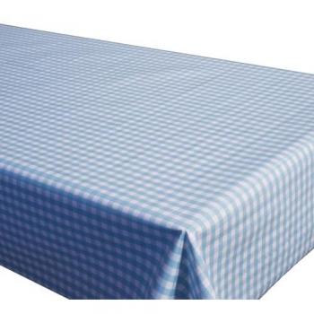 Mantel Antimanchas Impermeable Cuadros Vichy Azules - Vinilo y Poliéster, Fácil de Limpiar, Disponible en 5 Medidas