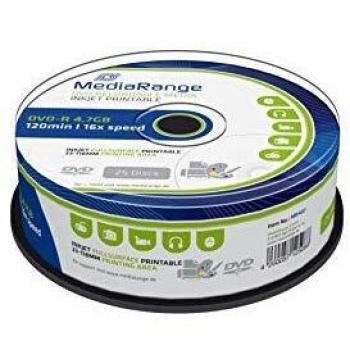 Mediarange PCS70302MR407 - Pack de 25 DVD-R