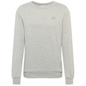 KnowledgeCotton Apparel Erik Basic Men's Light Grey Sweatshirt, XXL