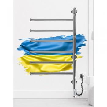 Radiador Toallero Eléctrico Mario Veer, Rotable, Bajo Consumo con Regulador Temporizador, Acero Inoxidable Pulido, 80x44,5x5,5 cm, 80W