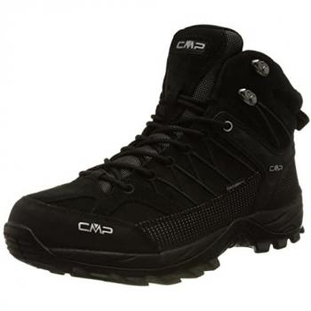 CMP Rigel Mid Trekking Shoes WP, Bota trekking hombre, Color negro gris oscuro, Talla 40 EU