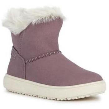 Botas Geox Theleven para niña tipo apreski con forro de pelo y cremallera en color rosa humo