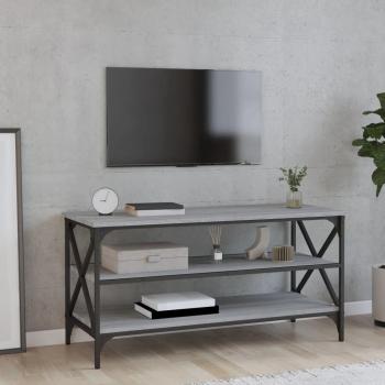 Mueble para TV de madera contrachapada 100x40x50 cm en colores Negro, Roble Sonoma y Roble ahumado, ideal como mesa de sofá o consola de entrada para salón