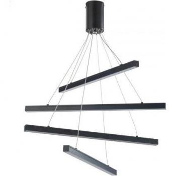 Colgante de metal negro SHANGHAI - Luz de techo colgante LED integrada, 3000K