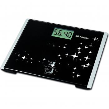 Orbegozo PB 2228 - Báscula de baño digital, pantalla LCD, táctil, peso máximo 200 Kg, escalado 100 g, funciona a pilas