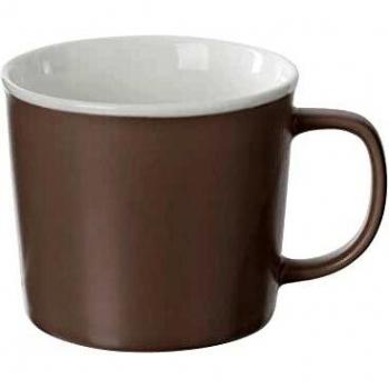 Taza de Porcelana Color Topo 38cl - Resistente Al Microondas y Lavavajillas